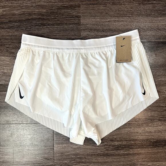 Nike Dri-Fit ADV Aeroswift 3" Running Shorts Women's Size XL White FN2328-100 - Picture 1 of 4